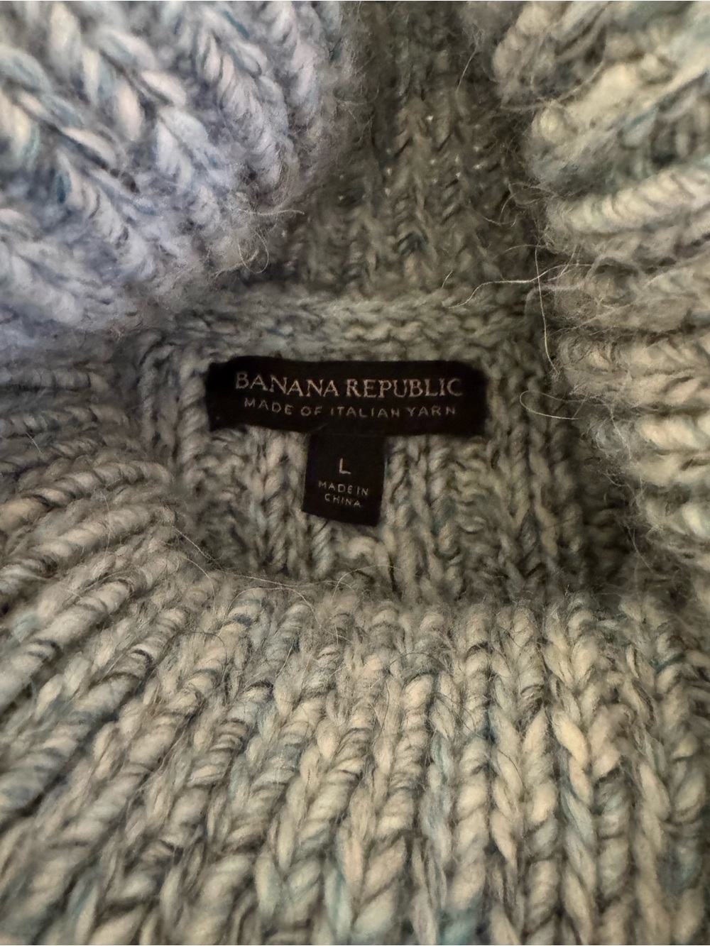 Banana Republic Heather Gray Ribbed Turtleneck Sweater - Picture 2 of 5